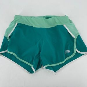 The North Face Teal Green Running Shorts Flash Dry